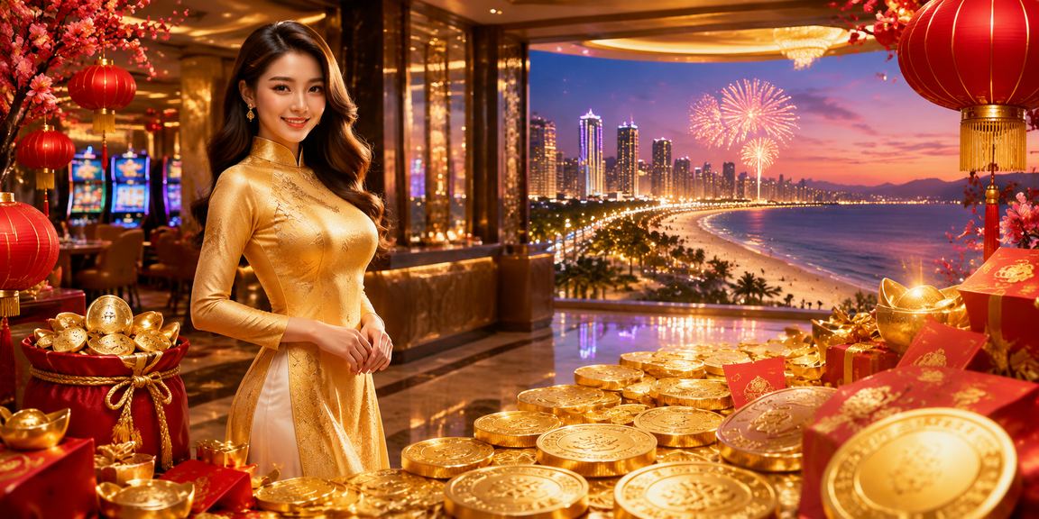 Phụ nữ áo dài nhận phần thưởng đỏ tại Đà Nẵng